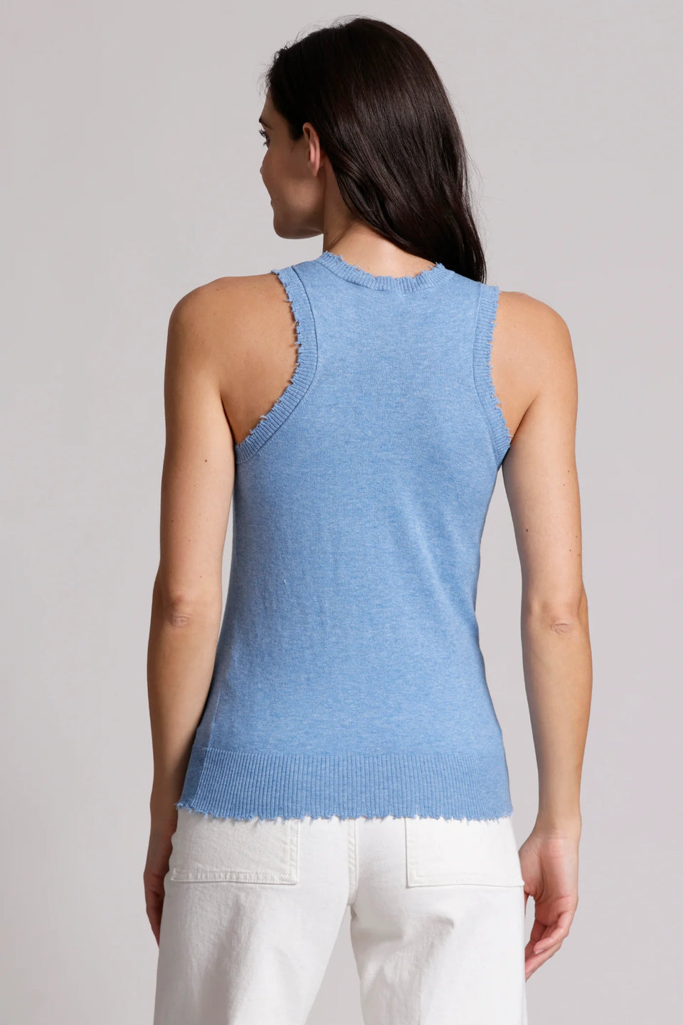 Cotton Cashmere Tank - Cameo Blue