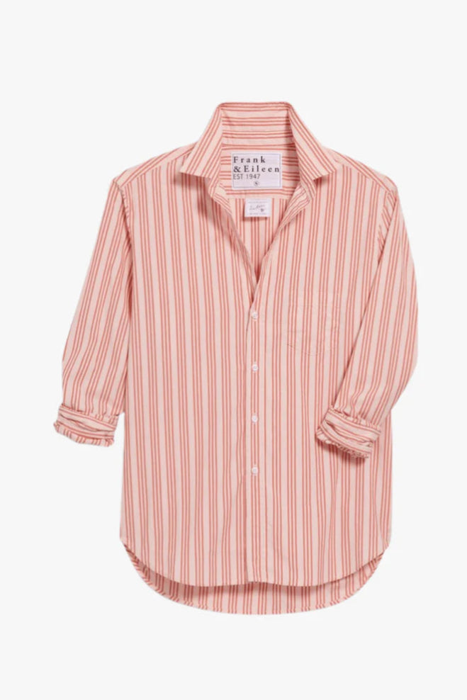 Frank & Eileen Relaxed Button-Up Shirt in Burnt Orange