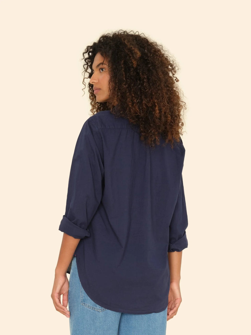 The Xírena Beau Shirt Back in Navy | Shop Eleanor 