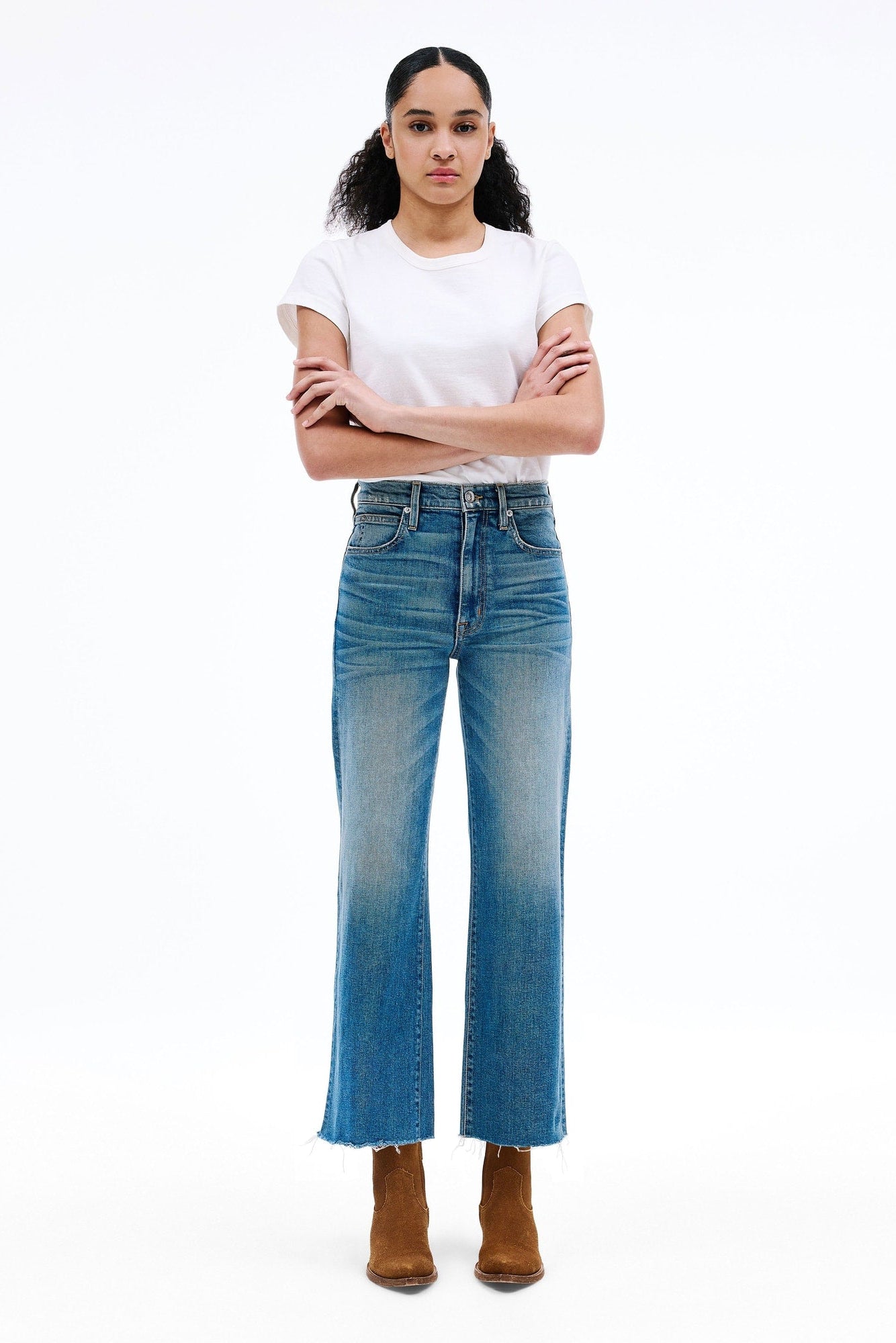 The SLVRLAKE Grace Crop in Bluebird | Shop Eleanor 