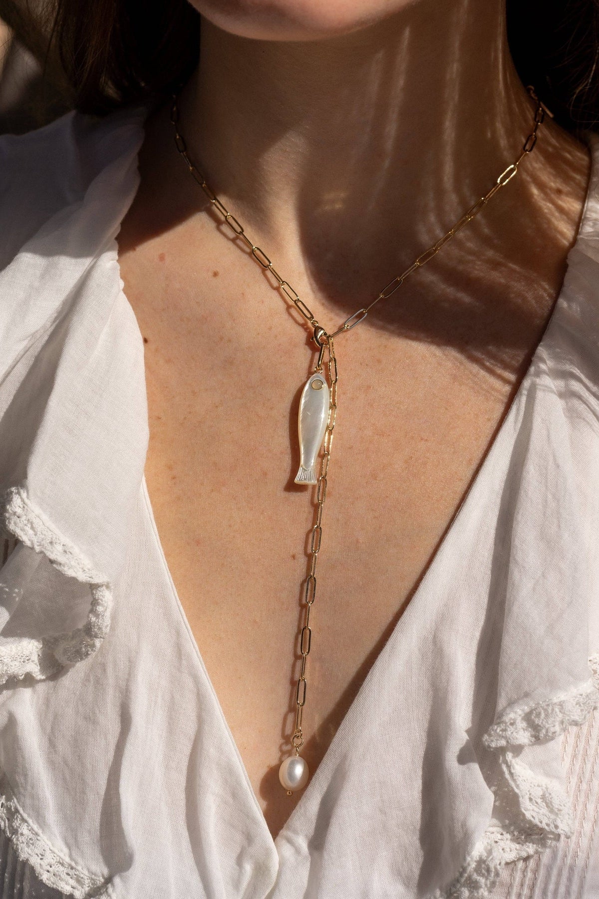 Thatch Fortuna MOP Fish Charm | Shop Eleanor