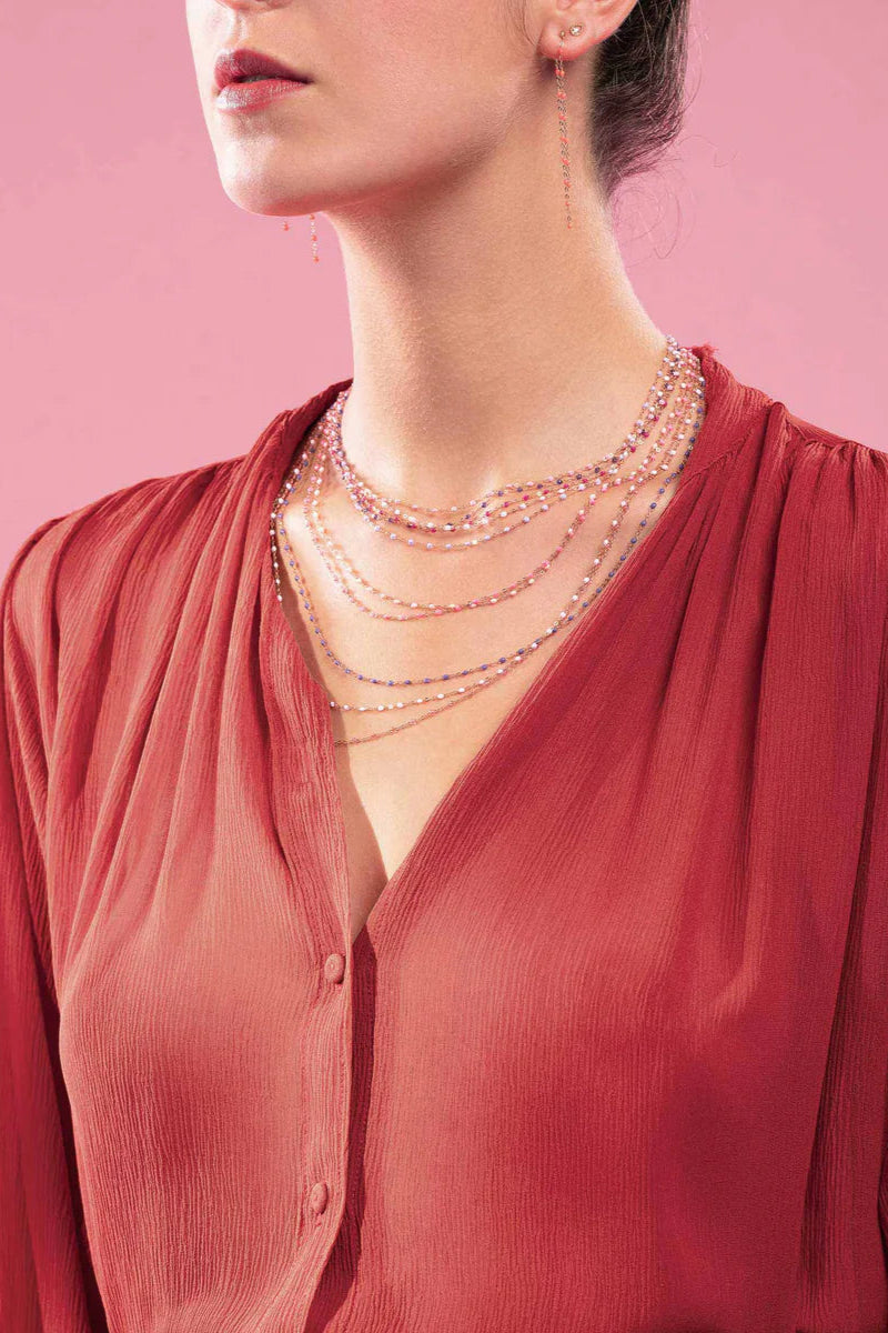 The Gigi Classic 17.7" Necklace in Pink | Shop Eleanor