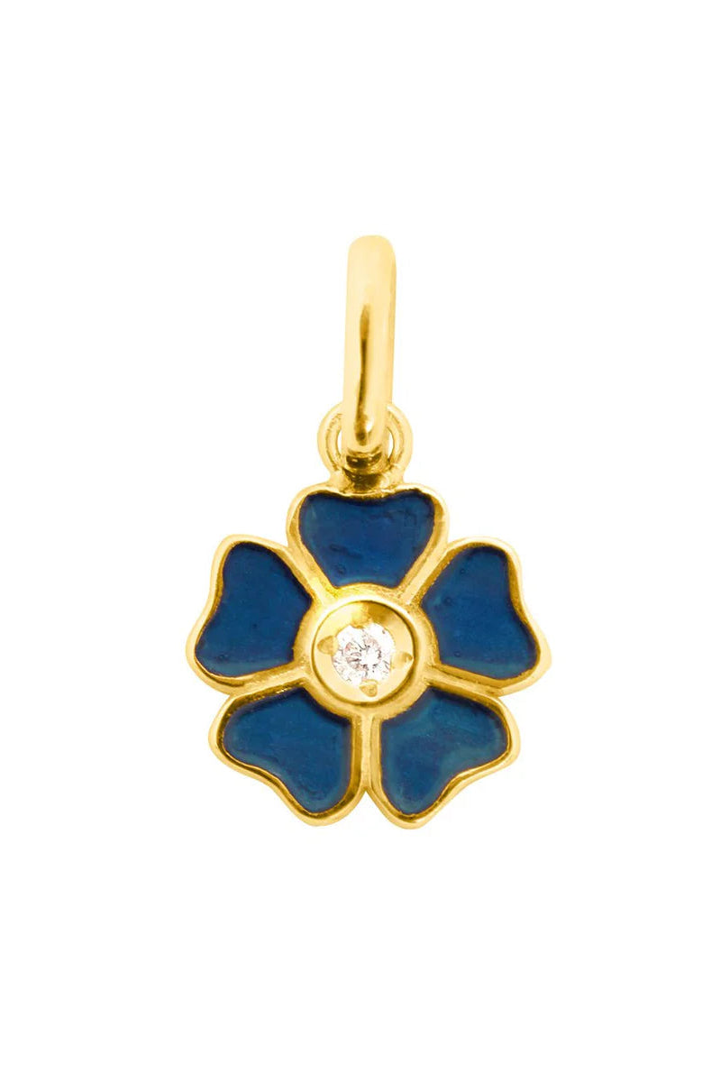 Gigi Clozeau Flower Pendant in Lapis | Shop Eleanor