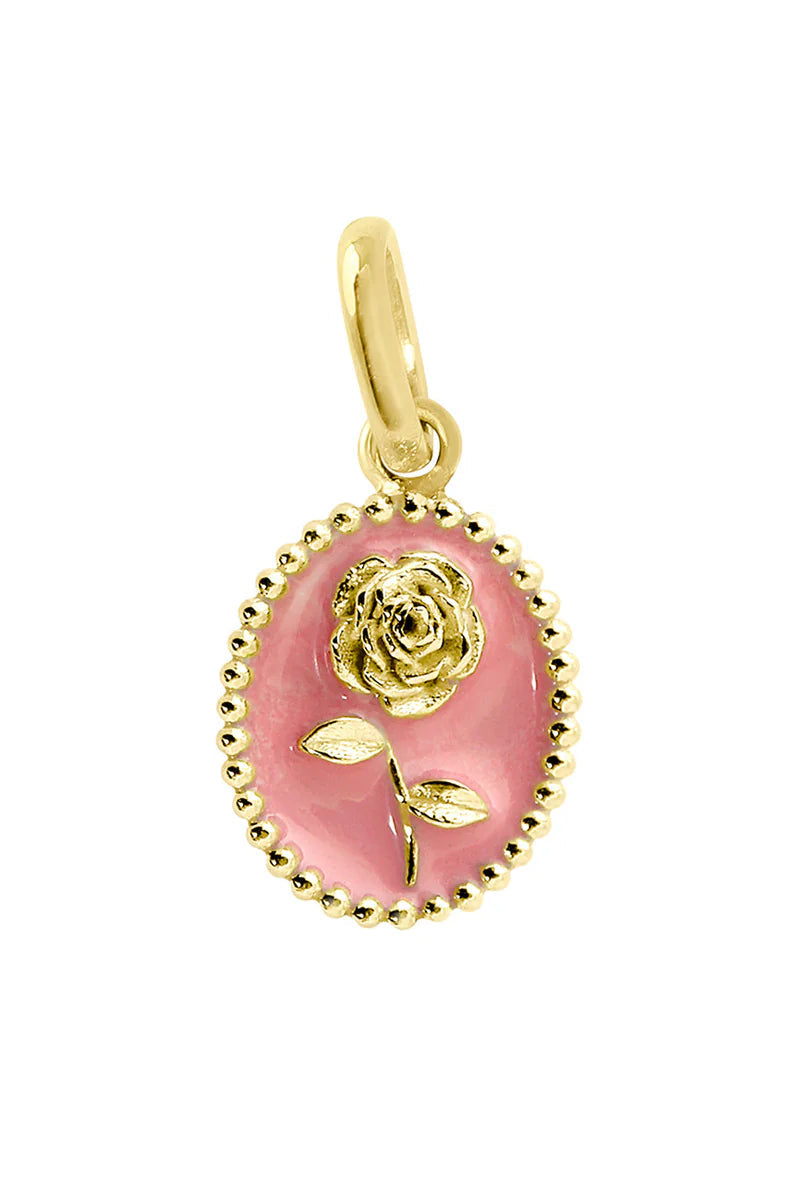 Gigi CLOZEAU Rose Pendant in Fuchsia | Shop Eleanor