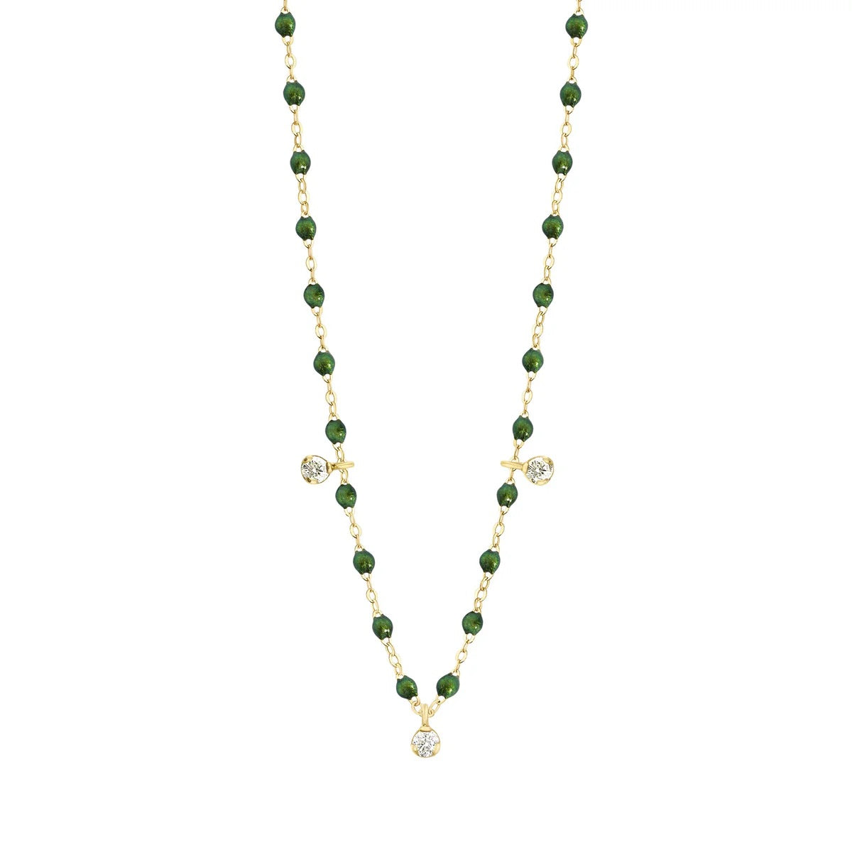 Gigi Clozeau 3 Diamond Necklace in Scarab - 17.7" | Shop Eleanor