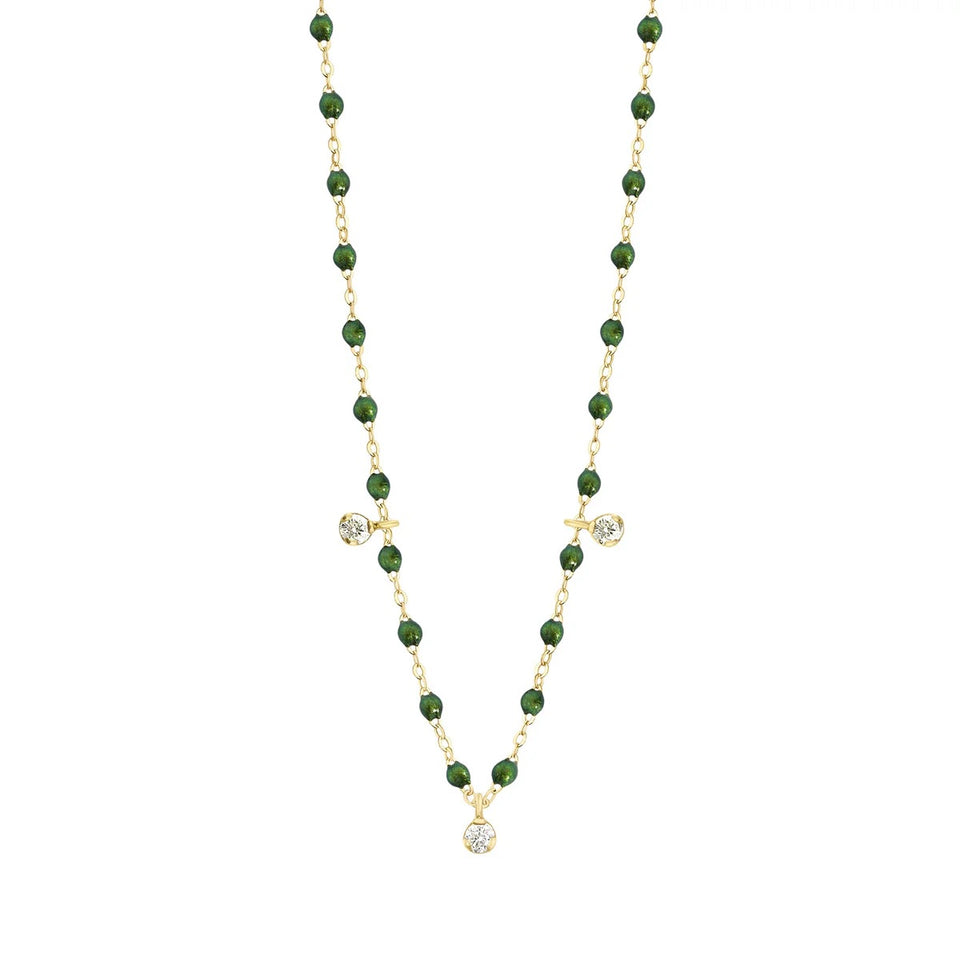 Gigi Clozeau 3 Diamond Necklace in Scarab - 17.7" | Shop Eleanor