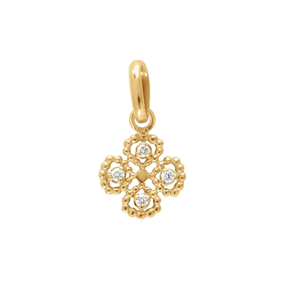 Gigi Clozeau Lucky Clover Diamond Pendant | Shop Eleanor