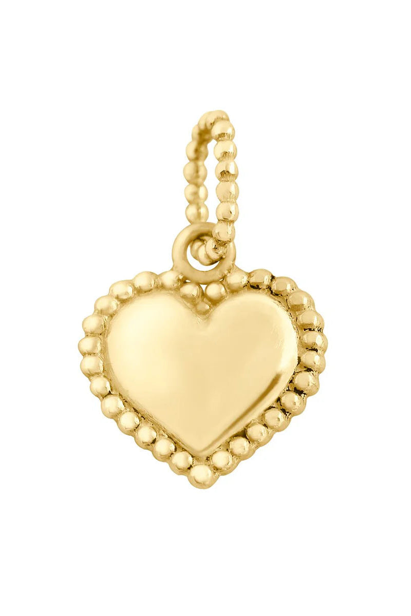 Gigi Clozeau 18k Gold Lucky Heart Pendant | Shop Eleanor - Fine Jewelry