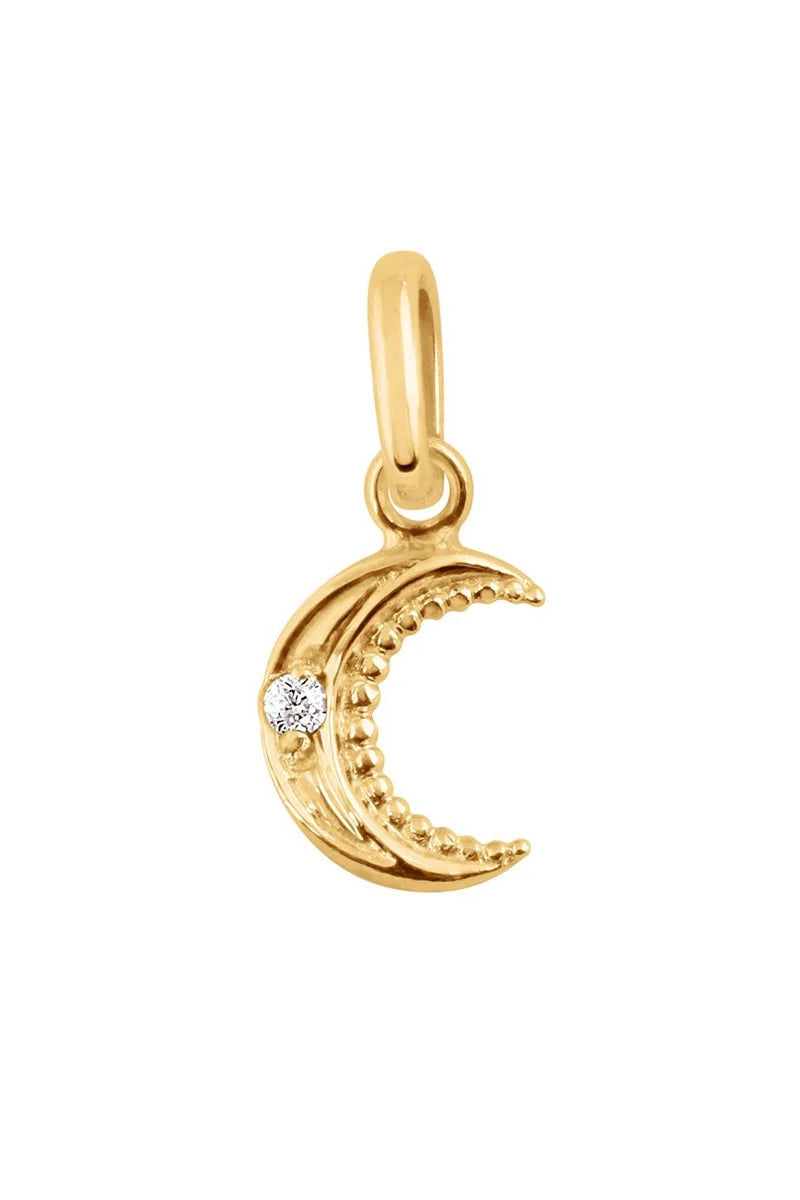 Gigi Clozeau Petite Moon Diamond Pendant | Shop Eleanor