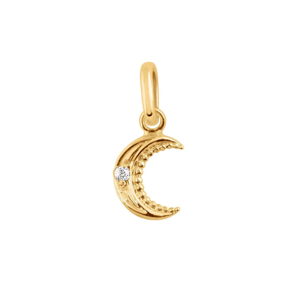 Gigi Clozeau Petite Moon Diamond Pendant | Shop Eleanor