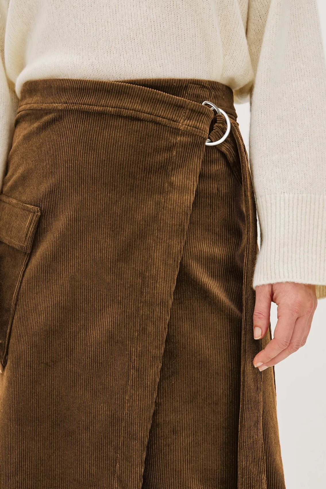 Rails Graciela Asymmetrical Brown Corduroy Skirt | Shop Eleanor - Women's Everyday Apparel