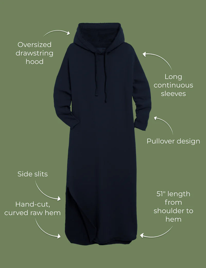 James Hooded Cape Dress