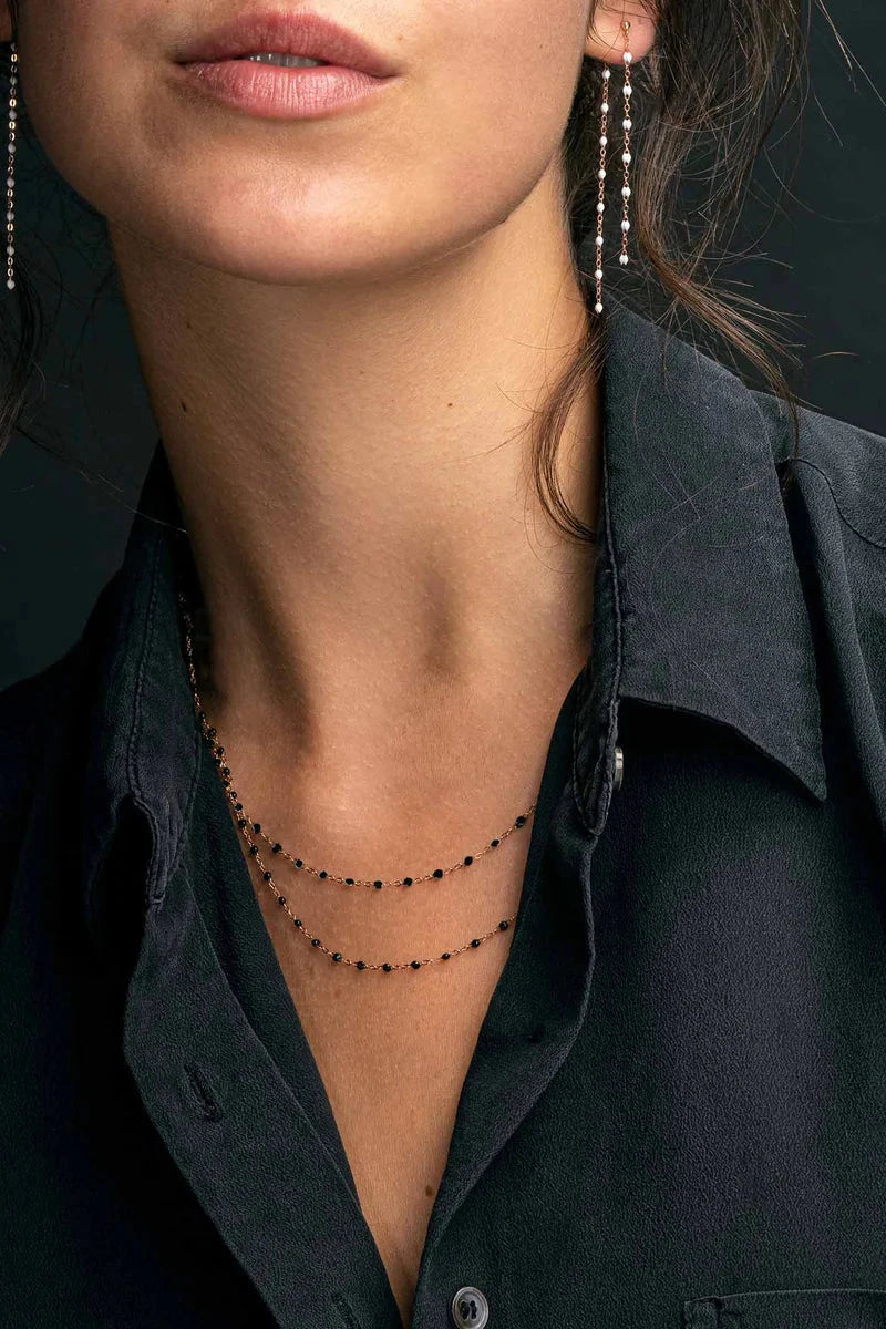 Gigi Clozeau Classic Necklace 16.5" in Black | Shop Eleanor - 18k Gold Fine Jewelry 