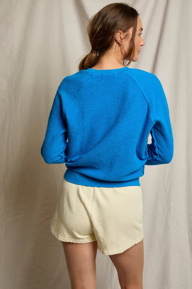 Perfect White Tee Ziggy Sweatshirt in Cobalt | Shop Eleanor