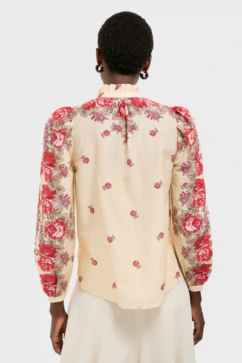 Alíx of Bohemia Annabel Little Rosebush Shirt | Shop Eleanor - Hand Printed 