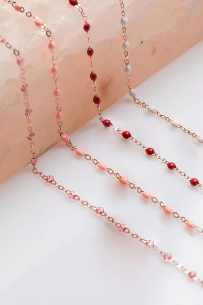 Classic Gigi Necklace in Saumon Sautoir 23.6" | Shop Eleanor