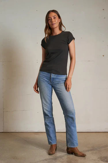 perfect white tee Sheryl in Vintage Black | Shop Eleanor