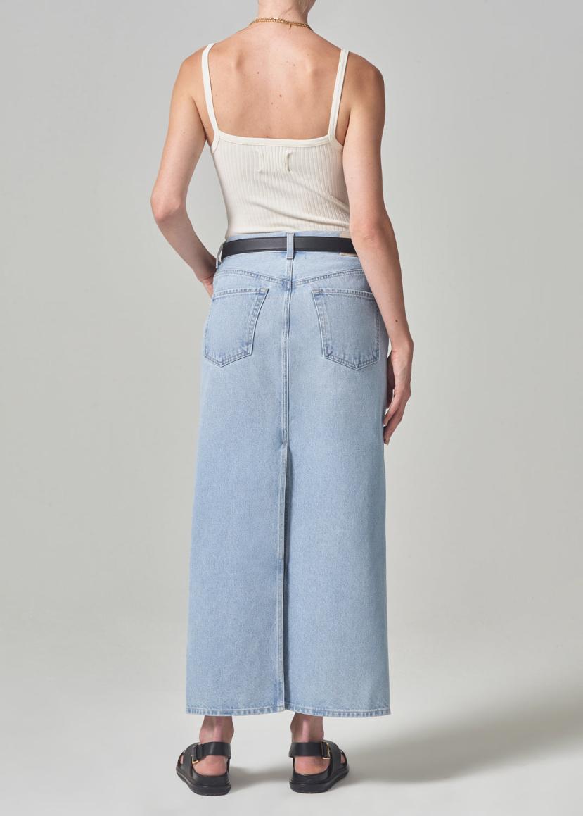 Citizens of Humanity Maxi Verona Column Denim Skirt | Shop Eleanor