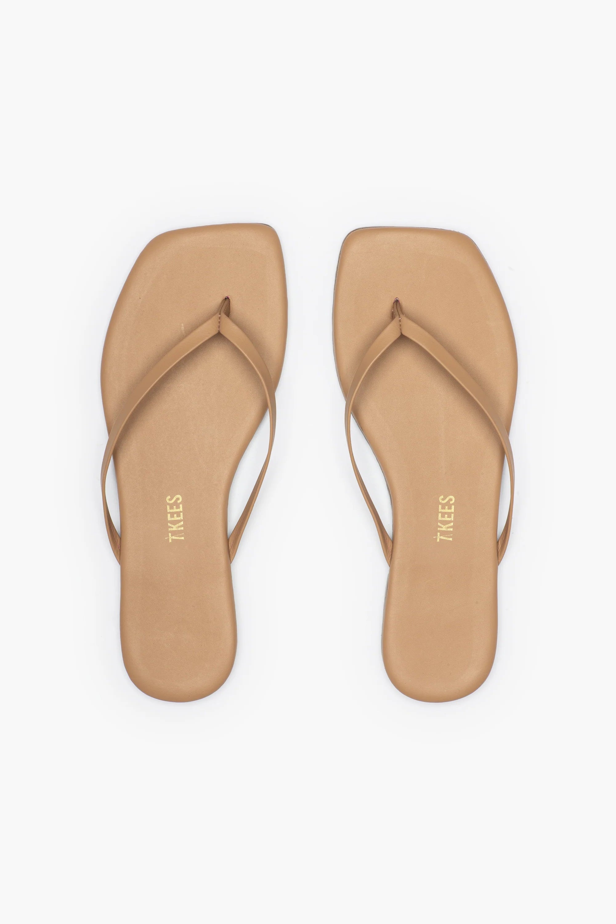 TKEE Square Toe Lily Flip Flop in Cocobutter | Shop Eleanor