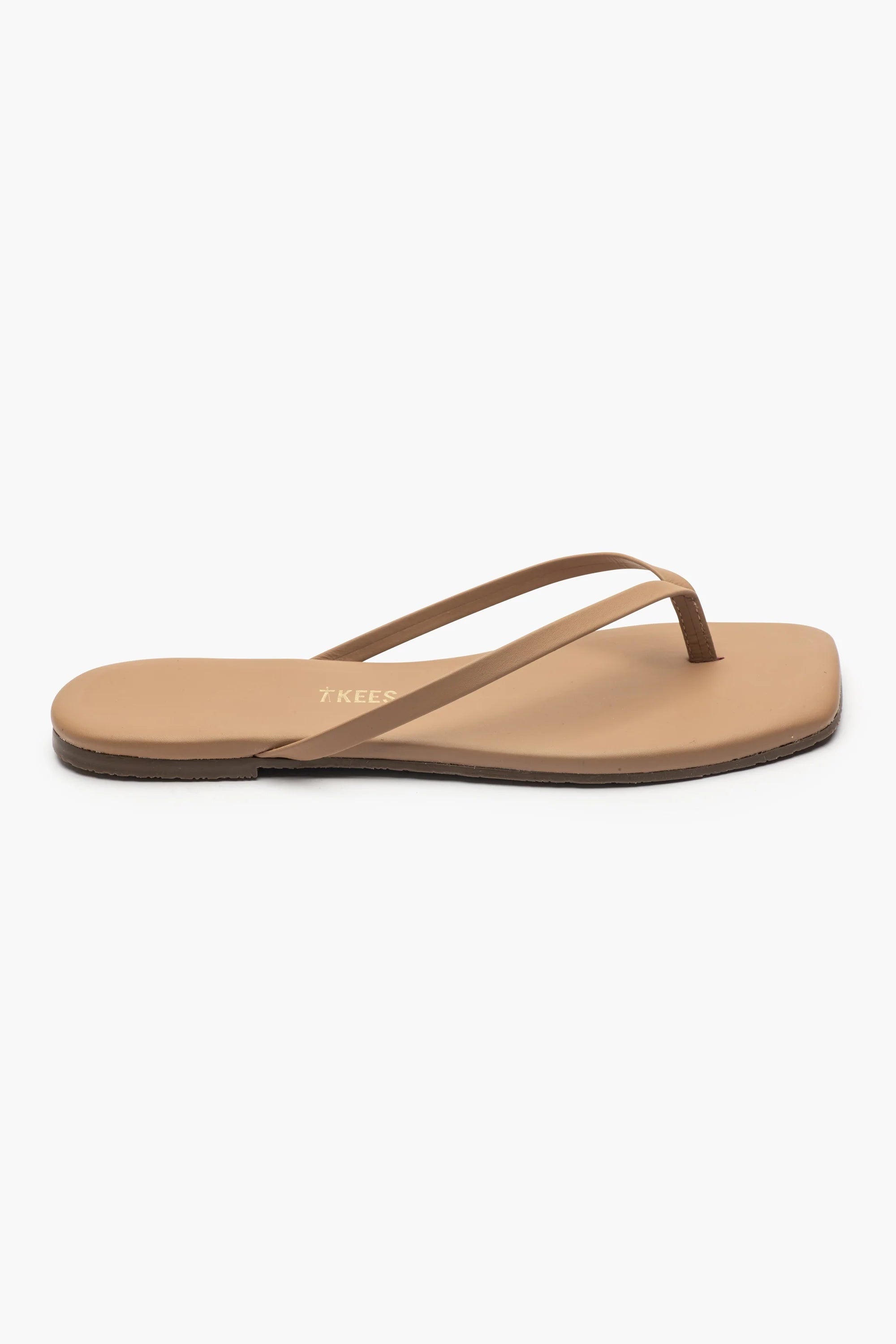 TKEE Square Toe Lily Flip Flop in Cocobutter | Shop Eleanor - Women's Designer Boutique