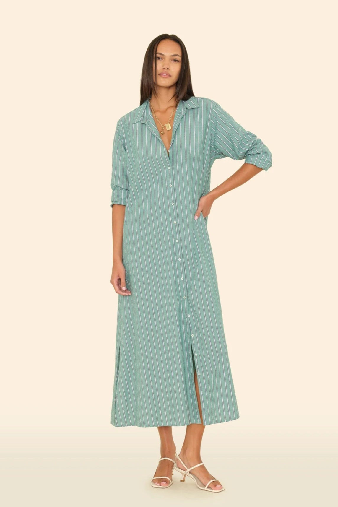 Xírena Boden Dress in Cilantro Stripe | Shop Eleanor - Women's Clothing
