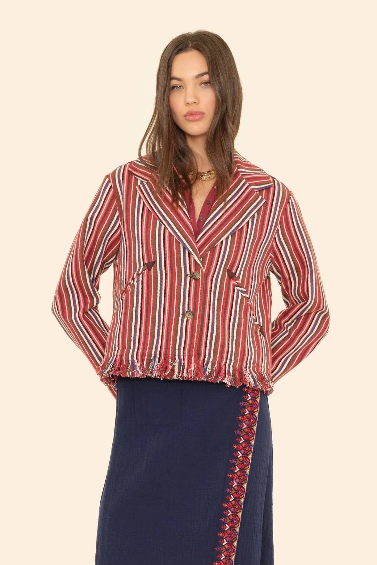 Xírena Garett Jacket in Onyx Stripe | Shop Eleanor - Women's Clothing