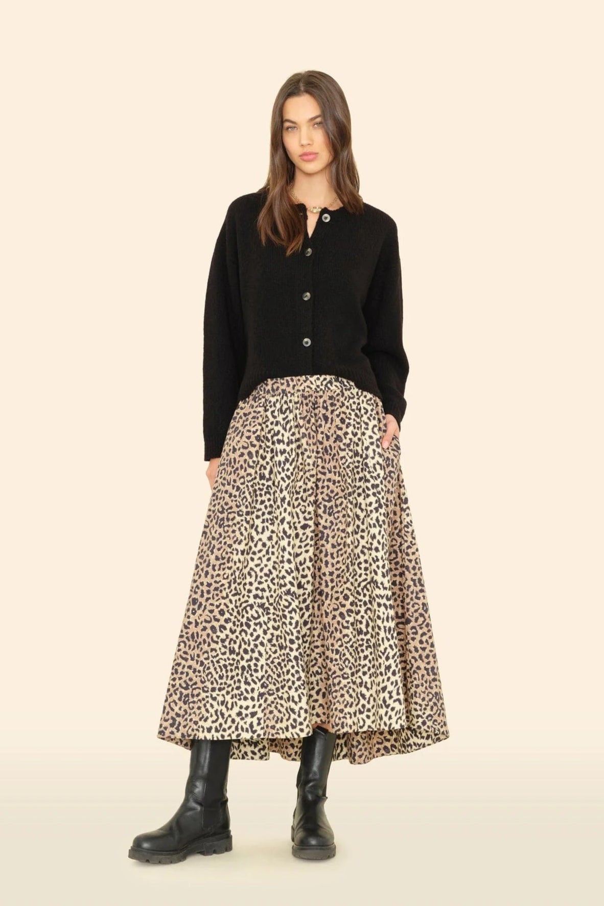 Xírena Calico Print Gwynn Midi Skirt | Shop Eleanor - Women's Clothing Boutique in Louisville, CO