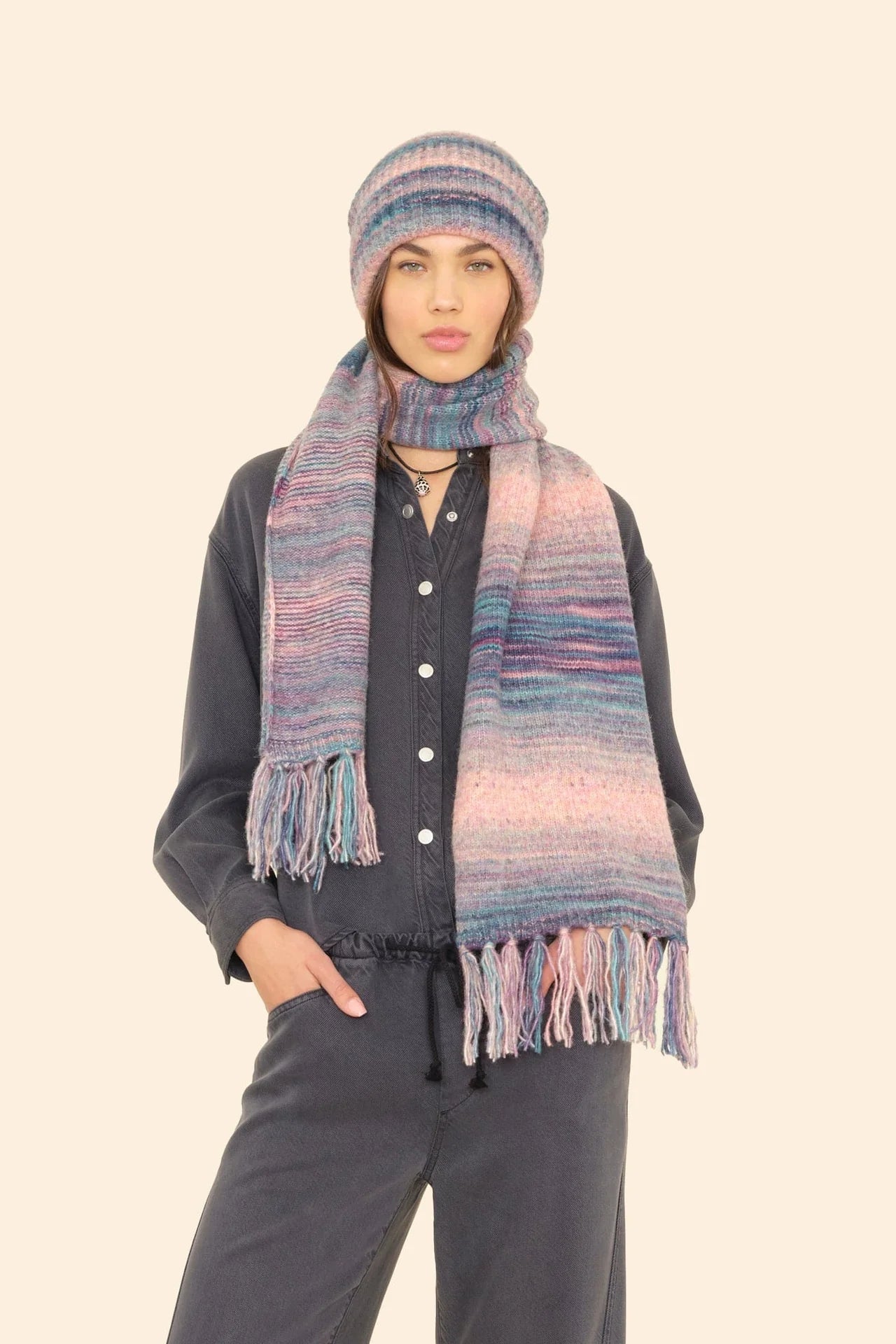 Xírena Reice Beanie in Pink Ombre | Shop Eleanor - Women's Beanies