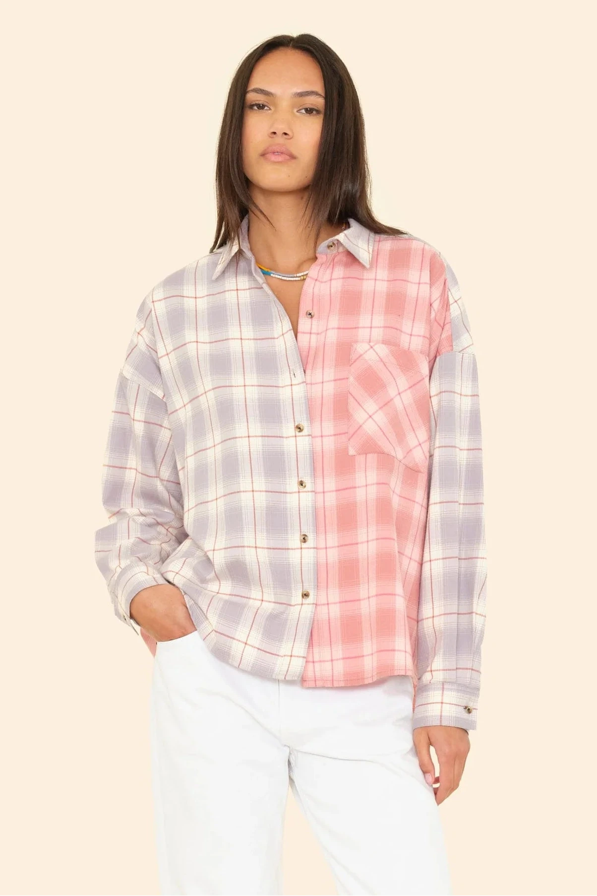 Xirena Patchwork Phillipa Shirt | Shop Eleanor - Women's Elevated Tops