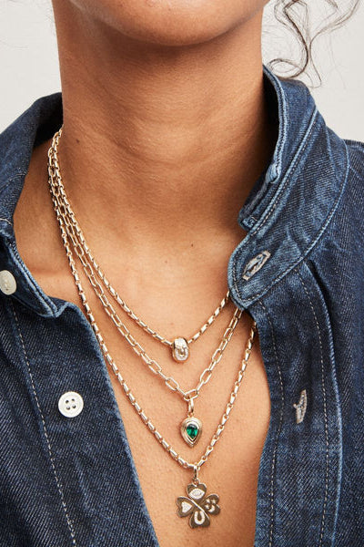 Adina Reyter Good Luck DI Clover Hinged Charm | Shop Eleanor